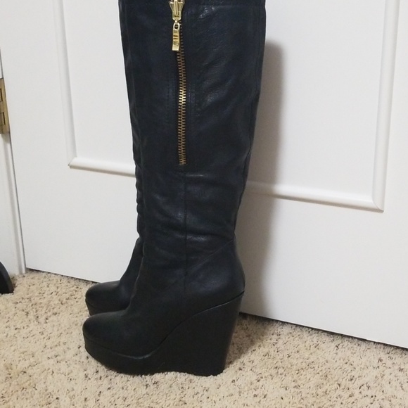 Steven By Steve Madden Shoes - Leather boots.